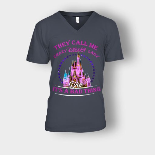 They-Call-Me-Crazy-Disney-Lady-Unisex-V-Neck-T-Shirt-Dark-Heather