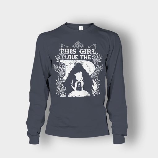 This-Girl-Love-The-Beast-Disney-Beauty-And-The-Beast-Unisex-Long-Sleeve-Dark-Heather