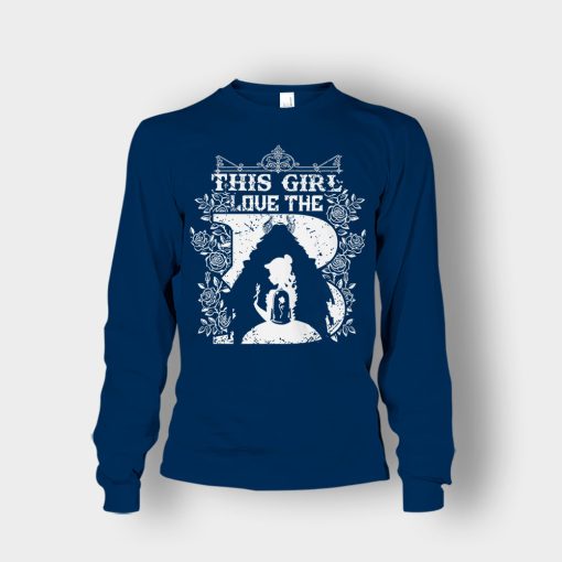 This-Girl-Love-The-Beast-Disney-Beauty-And-The-Beast-Unisex-Long-Sleeve-Navy