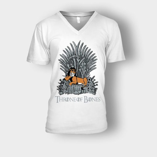 Throne-Of-Bones-Scar-The-Lion-King-Disney-Inspired-Unisex-V-Neck-T-Shirt-White