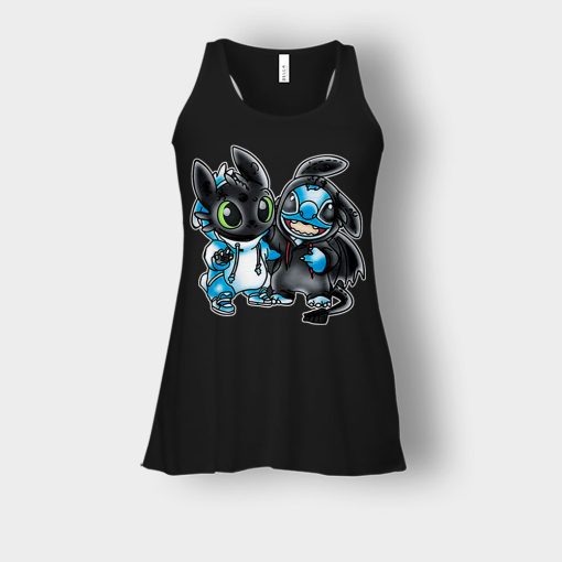 Toothless-And-Disney-Lilo-And-Stitch-Bella-Womens-Flowy-Tank-Black