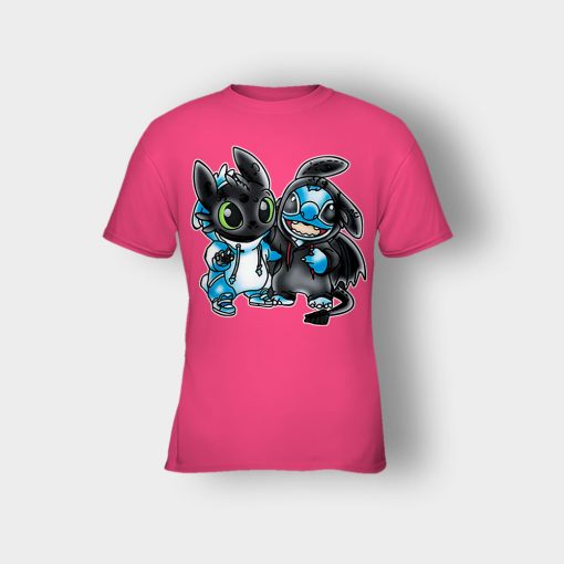 Toothless-And-Disney-Lilo-And-Stitch-Kids-T-Shirt-Heliconia