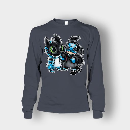 Toothless-And-Disney-Lilo-And-Stitch-Unisex-Long-Sleeve-Dark-Heather