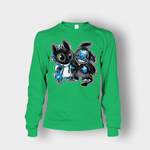 Toothless-And-Disney-Lilo-And-Stitch-Unisex-Long-Sleeve-Irish-Green