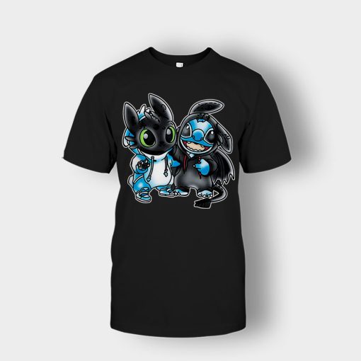 Toothless-And-Disney-Lilo-And-Stitch-Unisex-T-Shirt-Black