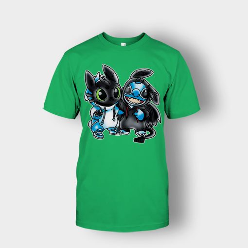 Toothless-And-Disney-Lilo-And-Stitch-Unisex-T-Shirt-Irish-Green