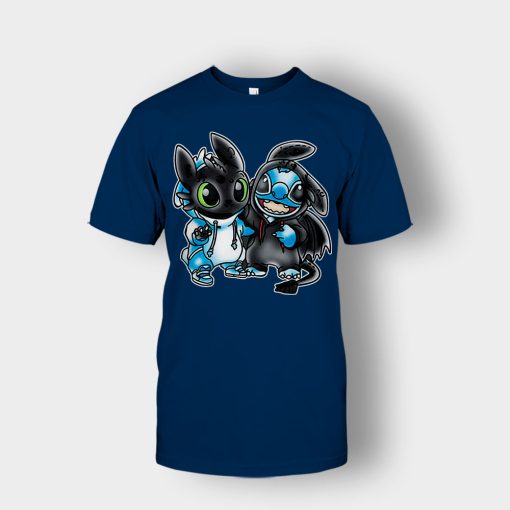 Toothless-And-Disney-Lilo-And-Stitch-Unisex-T-Shirt-Navy