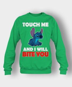 Touch-Me-And-I-Will-Bite-You-Disney-Lilo-And-Stitch-Crewneck-Sweatshirt-Irish-Green