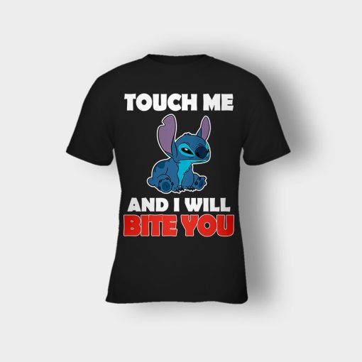 Touch-Me-And-I-Will-Bite-You-Disney-Lilo-And-Stitch-Kids-T-Shirt-Black