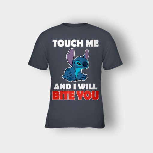 Touch-Me-And-I-Will-Bite-You-Disney-Lilo-And-Stitch-Kids-T-Shirt-Dark-Heather