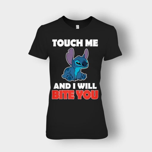 Touch-Me-And-I-Will-Bite-You-Disney-Lilo-And-Stitch-Ladies-T-Shirt-Black