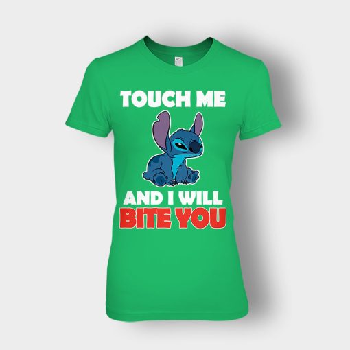 Touch-Me-And-I-Will-Bite-You-Disney-Lilo-And-Stitch-Ladies-T-Shirt-Irish-Green