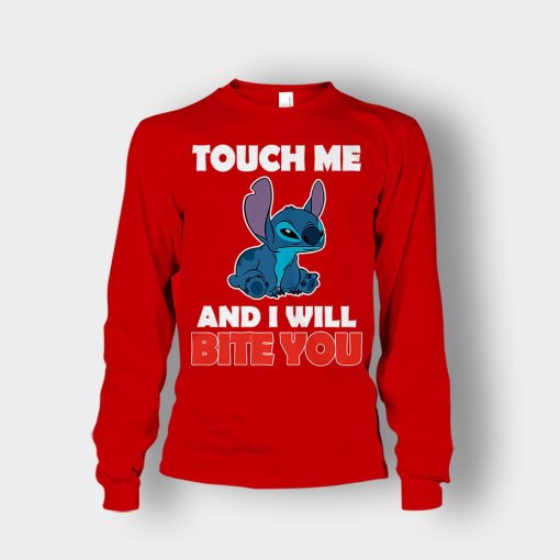 Touch-Me-And-I-Will-Bite-You-Disney-Lilo-And-Stitch-Unisex-Long-Sleeve-Red