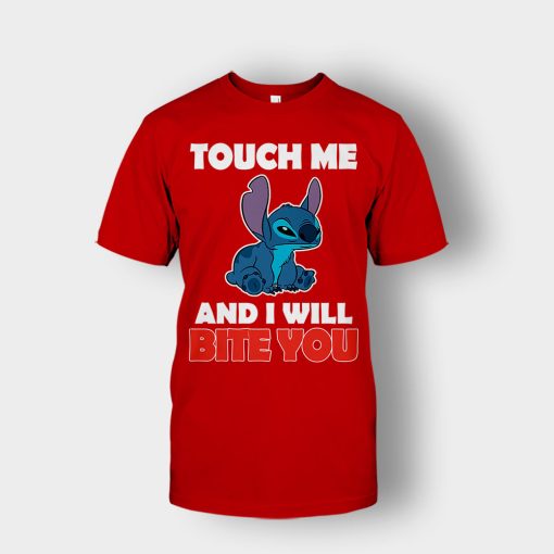 Touch-Me-And-I-Will-Bite-You-Disney-Lilo-And-Stitch-Unisex-T-Shirt-Red