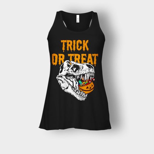 Trick-Or-Treat-Dionosaur-Halloween-Bella-Womens-Flowy-Tank-Black