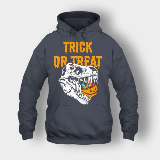 Trick-Or-Treat-Dionosaur-Halloween-Unisex-Hoodie-Dark-Heather