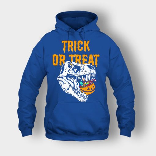 Trick-Or-Treat-Dionosaur-Halloween-Unisex-Hoodie-Royal