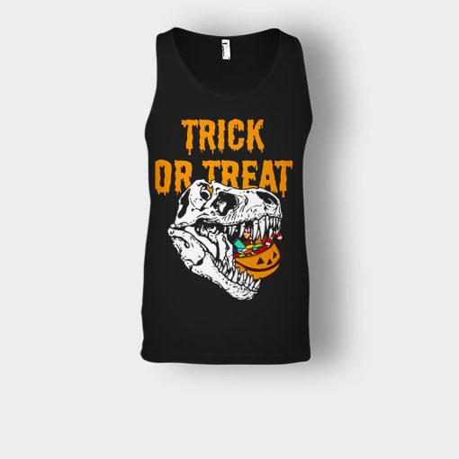 Trick-Or-Treat-Dionosaur-Halloween-Unisex-Tank-Top-Black