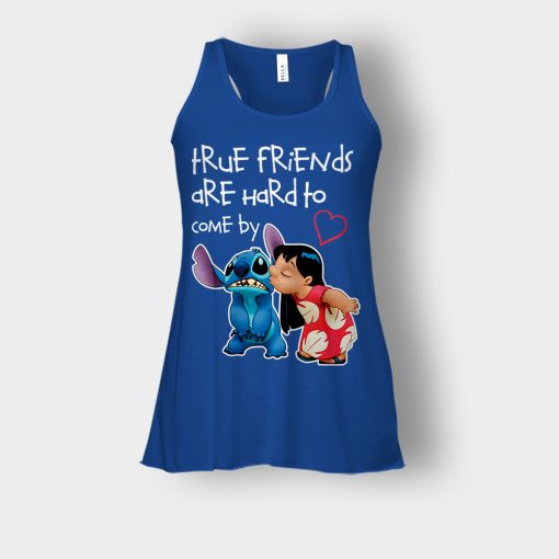 True-Friends-Are-Hard-To-Come-By-Disney-Lilo-And-Stitch-Bella-Womens-Flowy-Tank-Royal