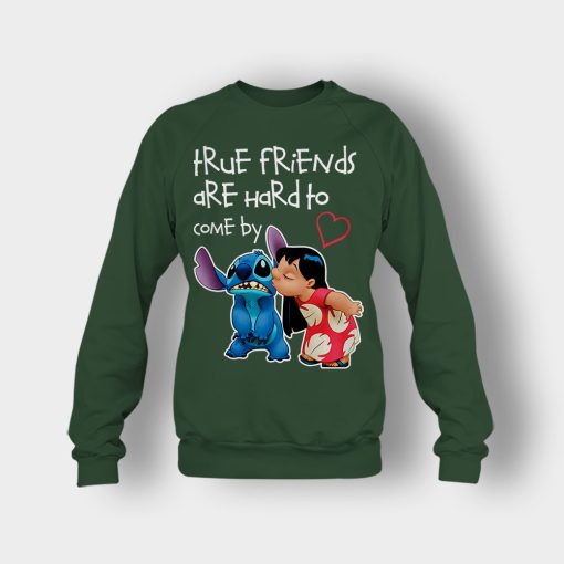 True-Friends-Are-Hard-To-Come-By-Disney-Lilo-And-Stitch-Crewneck-Sweatshirt-Forest