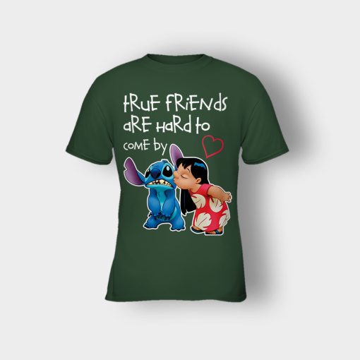 True-Friends-Are-Hard-To-Come-By-Disney-Lilo-And-Stitch-Kids-T-Shirt-Forest