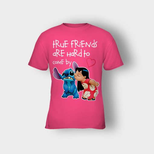 True-Friends-Are-Hard-To-Come-By-Disney-Lilo-And-Stitch-Kids-T-Shirt-Heliconia