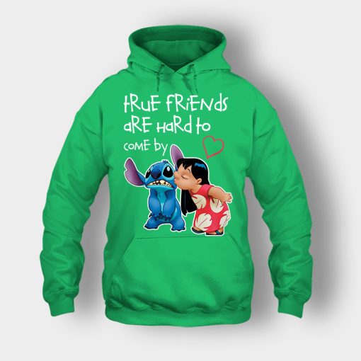 True-Friends-Are-Hard-To-Come-By-Disney-Lilo-And-Stitch-Unisex-Hoodie-Irish-Green