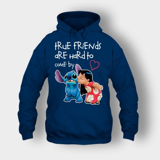 True-Friends-Are-Hard-To-Come-By-Disney-Lilo-And-Stitch-Unisex-Hoodie-Navy