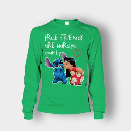 True-Friends-Are-Hard-To-Come-By-Disney-Lilo-And-Stitch-Unisex-Long-Sleeve-Irish-Green