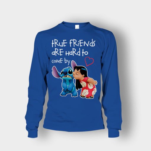 True-Friends-Are-Hard-To-Come-By-Disney-Lilo-And-Stitch-Unisex-Long-Sleeve-Royal