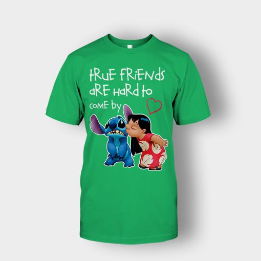 True-Friends-Are-Hard-To-Come-By-Disney-Lilo-And-Stitch-Unisex-T-Shirt-Irish-Green