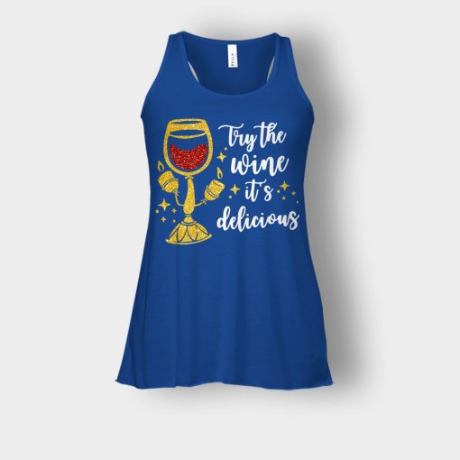 Try-the-Wine-Its-Delicious-Beauty-and-the-Beast-Disney-Inspired-Bella-Womens-Flowy-Tank-Royal