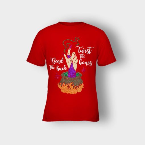 Twist-The-Bones-And-Bend-The-Back-Disney-Hocus-Pocus-Inspired-Kids-T-Shirt-Red