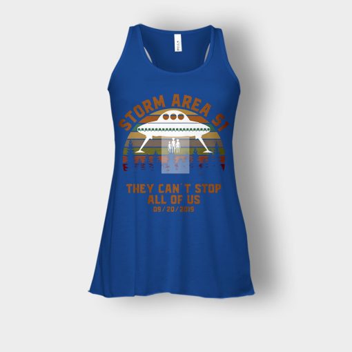 UFO-Storm-Area-51-They-Cant-Stop-All-Of-Us-09-20-2019-Sunset-Bella-Womens-Flowy-Tank-Royal