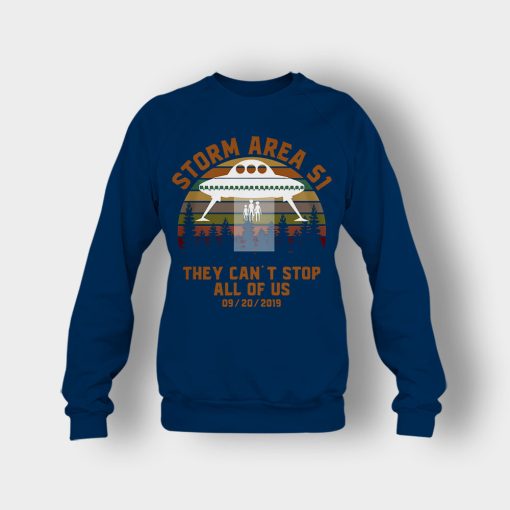 UFO-Storm-Area-51-They-Cant-Stop-All-Of-Us-09-20-2019-Sunset-Crewneck-Sweatshirt-Navy