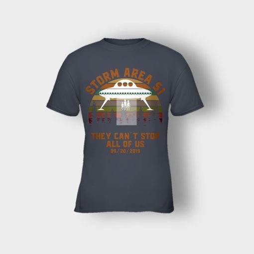 UFO-Storm-Area-51-They-Cant-Stop-All-Of-Us-09-20-2019-Sunset-Kids-T-Shirt-Dark-Heather