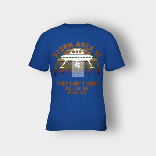 UFO-Storm-Area-51-They-Cant-Stop-All-Of-Us-09-20-2019-Sunset-Kids-T-Shirt-Royal