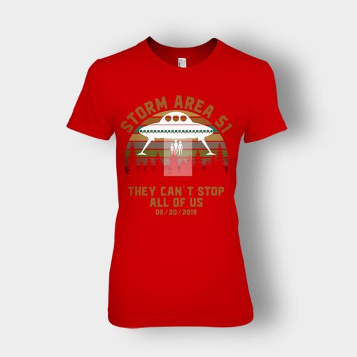 UFO-Storm-Area-51-They-Cant-Stop-All-Of-Us-09-20-2019-Sunset-Ladies-T-Shirt-Red