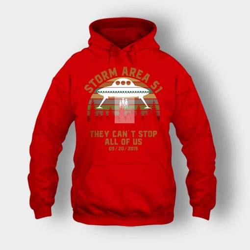 UFO-Storm-Area-51-They-Cant-Stop-All-Of-Us-09-20-2019-Sunset-Unisex-Hoodie-Red