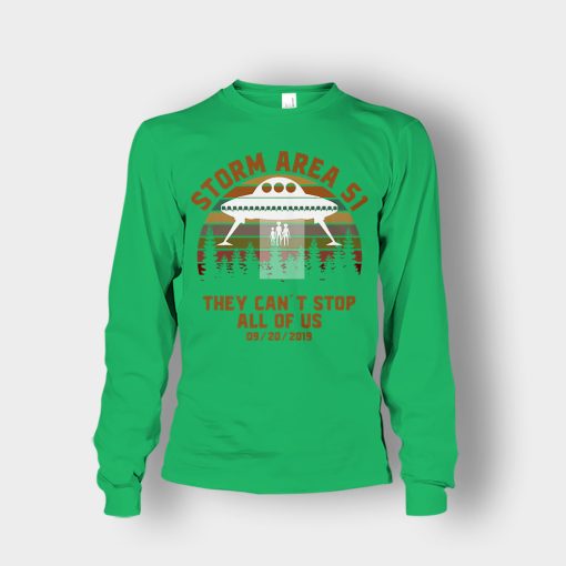 UFO-Storm-Area-51-They-Cant-Stop-All-Of-Us-09-20-2019-Sunset-Unisex-Long-Sleeve-Irish-Green