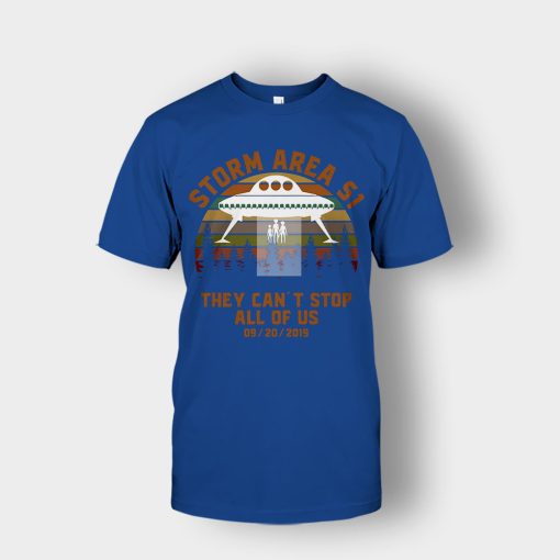 UFO-Storm-Area-51-They-Cant-Stop-All-Of-Us-09-20-2019-Sunset-Unisex-T-Shirt-Royal