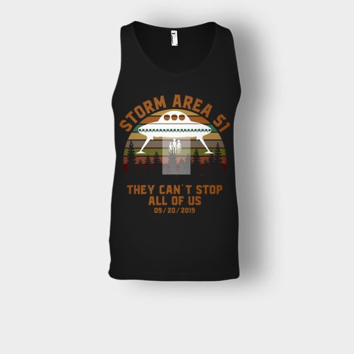 UFO-Storm-Area-51-They-Cant-Stop-All-Of-Us-09-20-2019-Sunset-Unisex-Tank-Top-Black