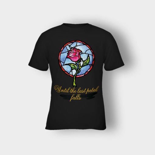 Until-The-Last-Petal-Fall-Disney-Beauty-And-The-Beast-Kids-T-Shirt-Black