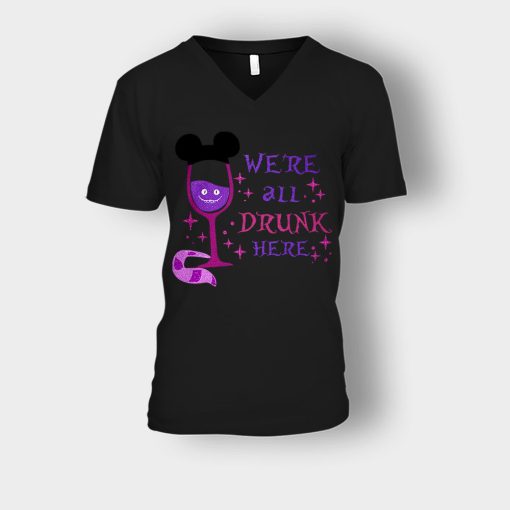 Ursula-Inspired-Disney-Unisex-V-Neck-T-Shirt-Black