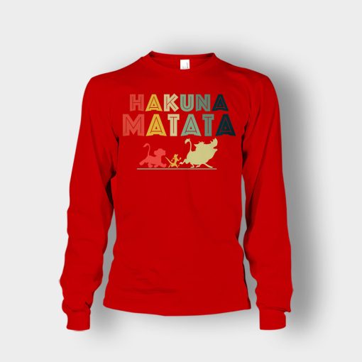 Vintage-Hakuna-Matata-The-Lion-King-Disney-Inspired-Unisex-Long-Sleeve-Red