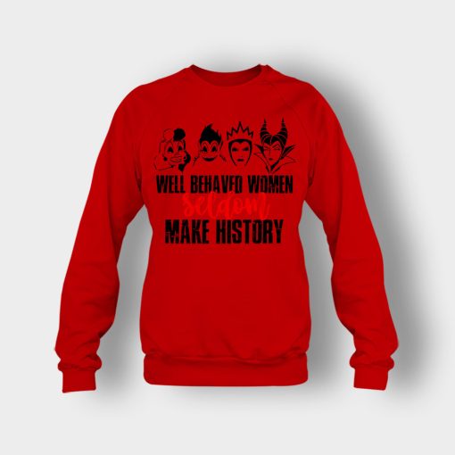 Well-Behaved-Women-Seldom-Make-History-Disney-Villians-Crewneck-Sweatshirt-Red