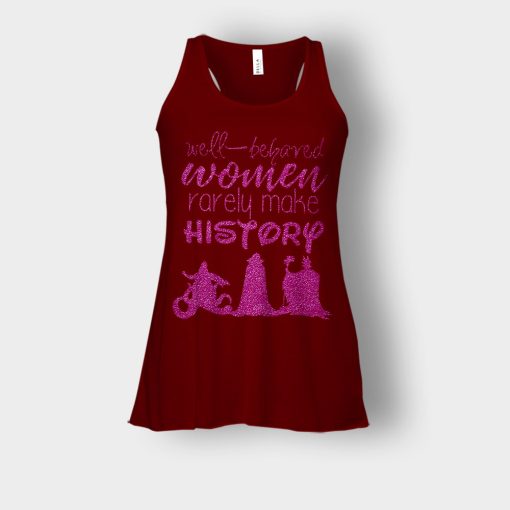 Well-Beloved-Women-Rarely-Make-History-Disney-Villain-Bella-Womens-Flowy-Tank-Maroon