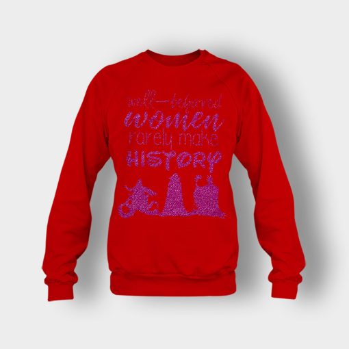 Well-Beloved-Women-Rarely-Make-History-Disney-Villain-Crewneck-Sweatshirt-Red