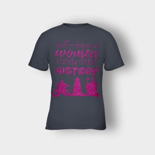 Well-Beloved-Women-Rarely-Make-History-Disney-Villain-Kids-T-Shirt-Dark-Heather