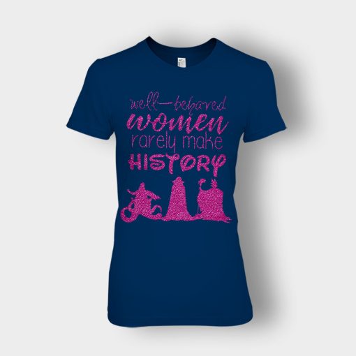 Well-Beloved-Women-Rarely-Make-History-Disney-Villain-Ladies-T-Shirt-Navy